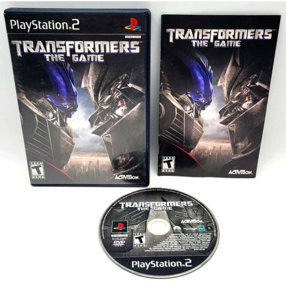 Transformers The Game (Playstation 2, PS2) CIB‎ COMPLETE IN BOX ACTIVISION
